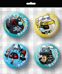 Zenless Zone Zero Bangboo Chibi Badges | Miyaboo, Asaboo, Soukaboo & Agent Gulliver